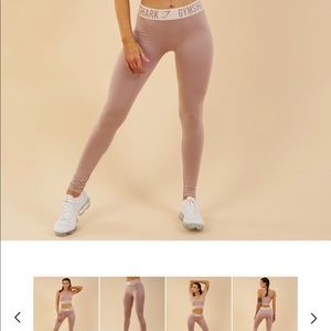 Gymshark size xs fit leggings in taupe